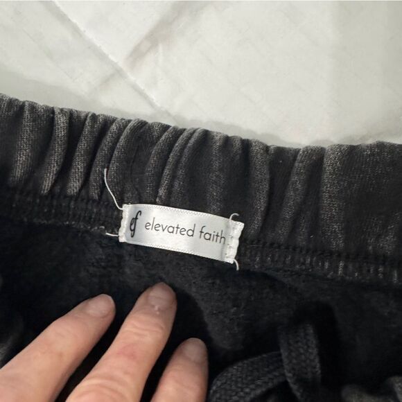 Elevated Faith “Bold St. Louis” Graphic Joggers | Washed Black | Size XS - Picture 3 of 16